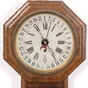 Welch No. 1 Drop Octagon Calendar Clock