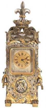 Bronze Sedan Chair Carriage Clock