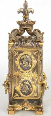 Bronze Sedan Chair Carriage Clock