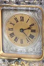 Bronze Sedan Chair Carriage Clock