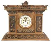 French Bronze Mantle Clock