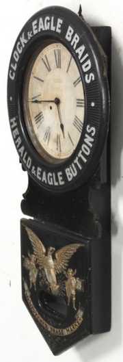 Baird Clock & Eagle Braids Advertising Clock