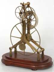 Brass Great Wheel Skeleton Clock