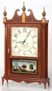 Elmer Stennes Pillar & Scroll Clock