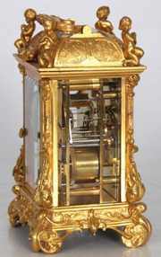 French Gilt Bronze Carriage Clock