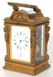 J. Soldano Hour Repeater Carriage Clock w/ Alarm