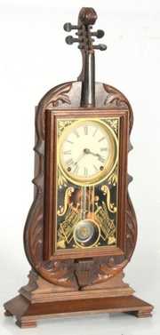 Seth Thomas Repro Violin 5881 Mantle Clock