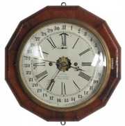 Welch Calendar Octagon Lever Clock