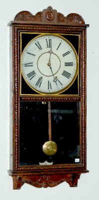 Waterbury Oak Wall Regulator Clock, “Crane”