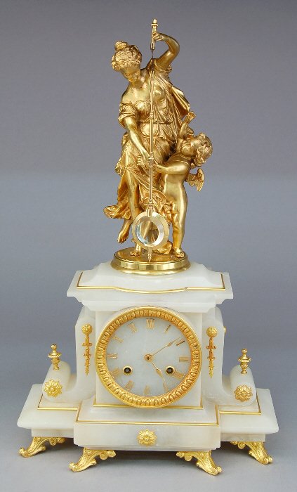 French P. H. Mourey conical pendulum clock,