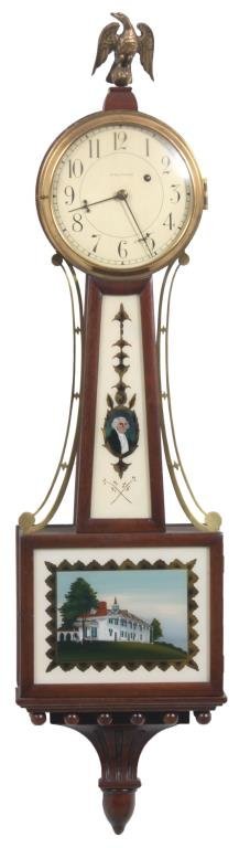 Waltham Mahogany Presentation Banjo Clock