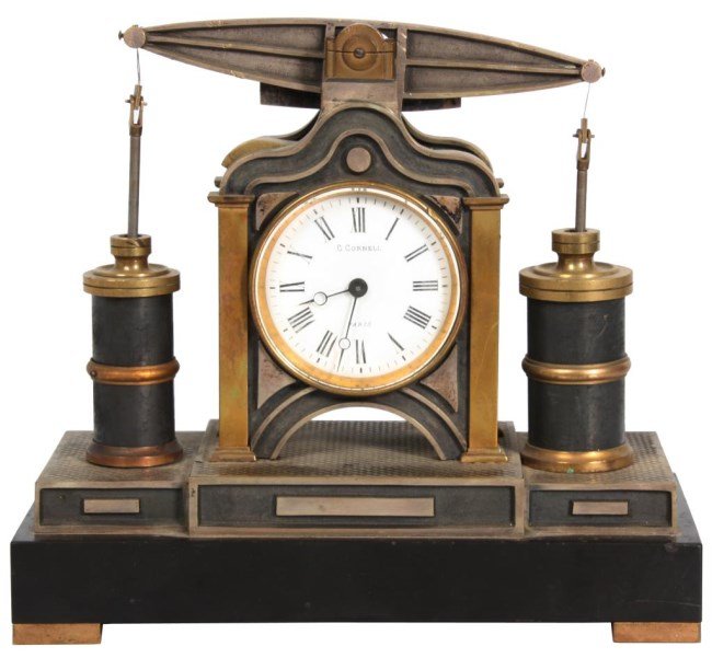 Guilmet Beam Engine French Industrial Clock