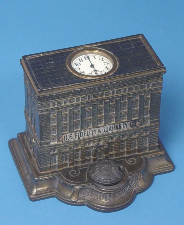 Vintage Advertising Cigar Humidor Clock
