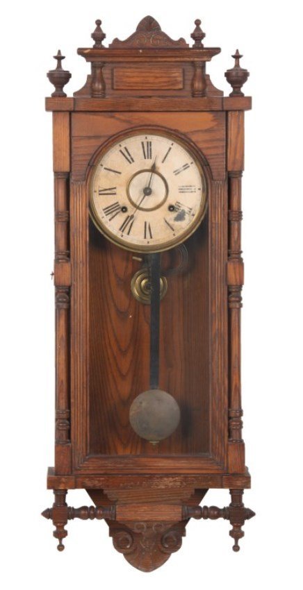 Ansonia Oak Wall Regulator