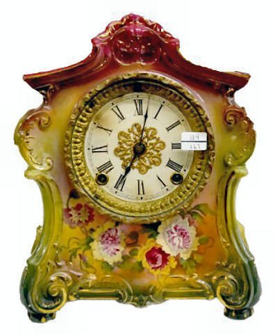 Ansonia “La Fontaine” China Clock