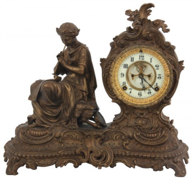 Ansonia Figural Mantle Clock