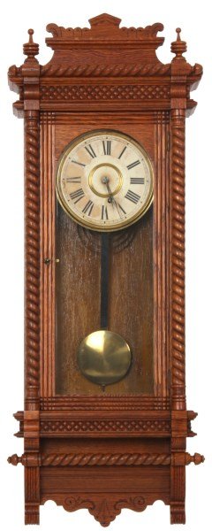 Ansonia Oak Wall Regulator