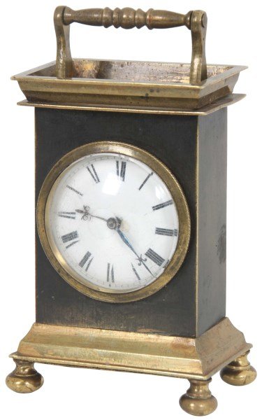 English Verge Fusee Bronze Carriage Clock
