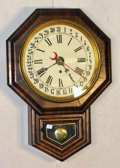 Welch No.1 Drop Octagon Calendar Clock