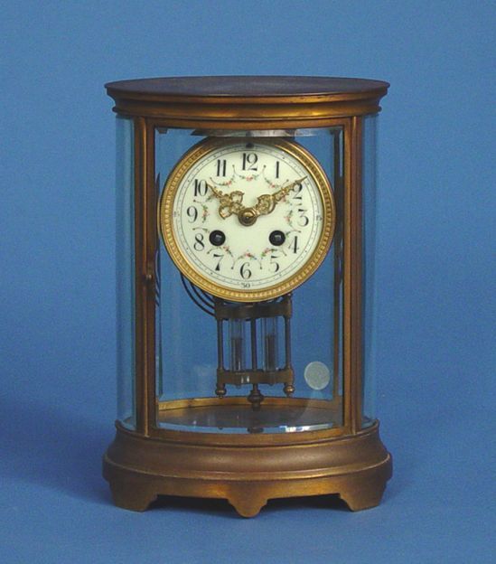 Japy Freres Oval Crystal Regulator Clock