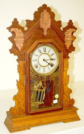 Seth Thomas Walnut “Oxford” Mantle Clock