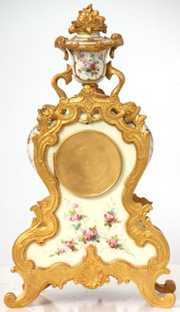 3 Pc. Sevres Porcelain Clock Set