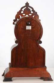 3 Pc. Inlaid Rosewood Clock Set