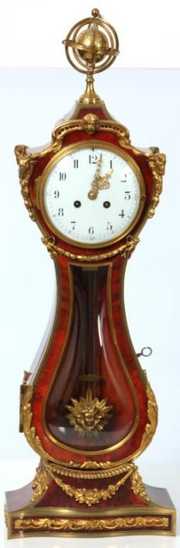 Boulle Lyre Mantle Clock