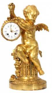 Bronze Silk Thread Mantle Clock