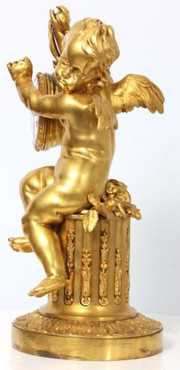 Bronze Silk Thread Mantle Clock