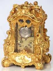 Dore Bonze Figural Carriage Clock