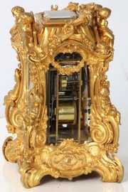 Dore Bonze Figural Carriage Clock
