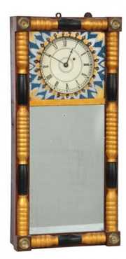 New Hampshire 8 Day Mirror Clock
