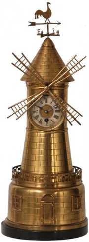 French Industrial Windmill Clock