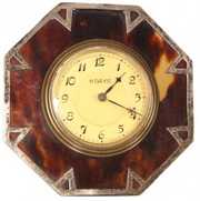 English Sterling & Tortoise Clock