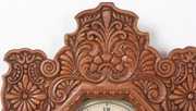 Ingraham Oak Hanging Gingerbread Clock