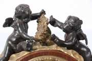 Massive Bronze Putti Mantle Clock