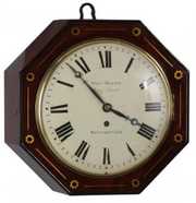 Inlaid Fusee Gallery Clock