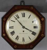 Inlaid Fusee Gallery Clock