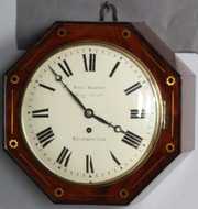 Inlaid Fusee Gallery Clock