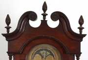 John Wood Mahogany Tall Case Clock