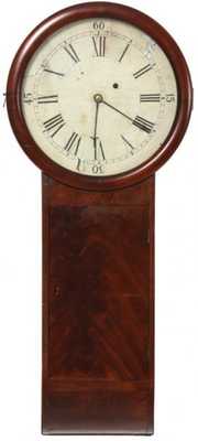 Massachusetts Mahogany Tavern Clock