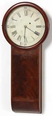 Massachusetts Mahogany Tavern Clock