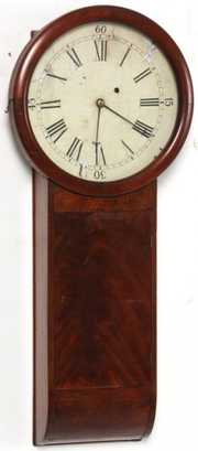 Massachusetts Mahogany Tavern Clock