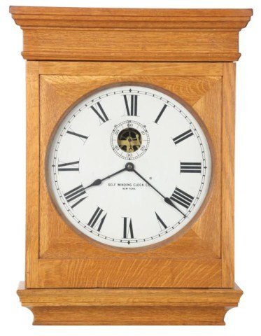Oak Self Winding Clock