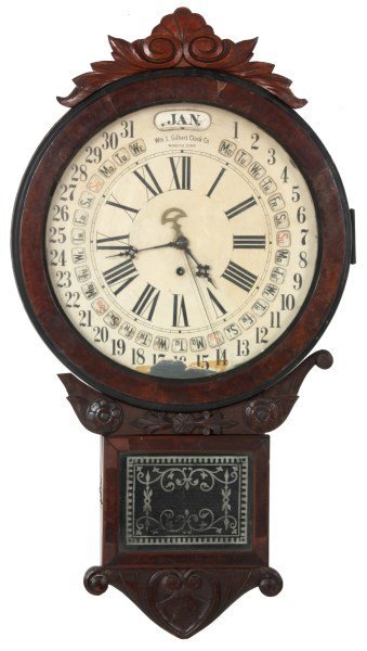 Gilbert Maranville Office Drop Calendar Clock