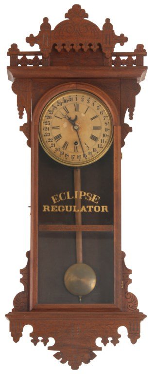 E.N. Welch Eclipse Calendar Wall Regulator