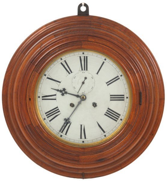 Welch 12 in. Oak Gallery Clock