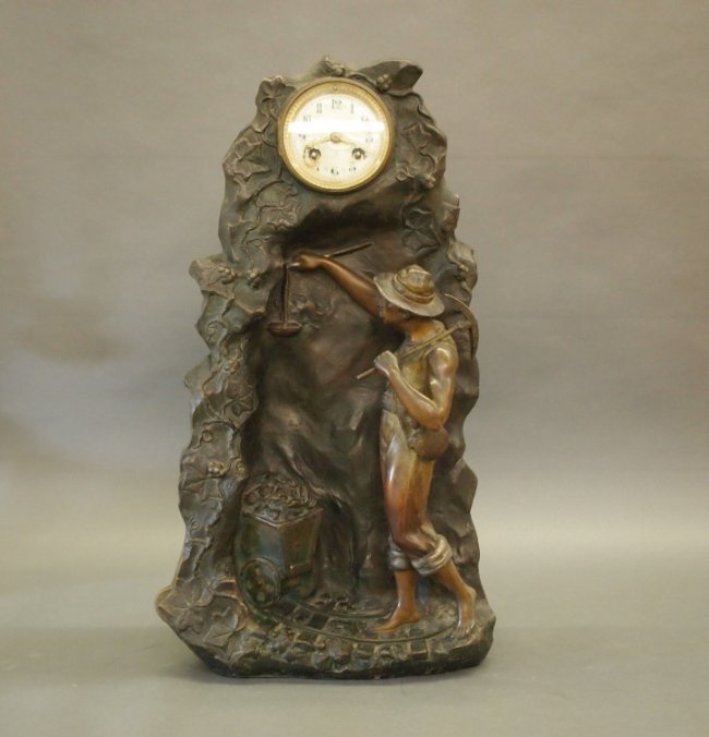 French figural clock