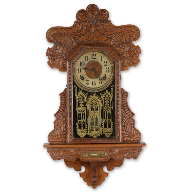 Ingraham “Itasca” Hanging Gingerbread Wall Clock